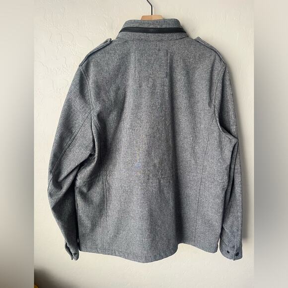 Tommy Hilfiger soft shell Water Wind Resistant lined Military Jacket XL - Picture 4 of 12